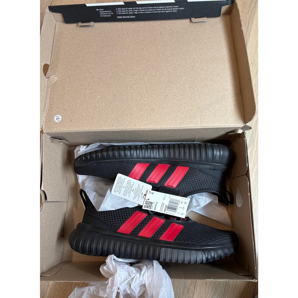 Adidas red and black Kaptir 4.0 JR8528 NWT